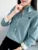 Blusas de invierno muy gruesas para mujer, informales, de manga larga y cuello vuelto, de terciopelo, DF3161