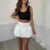 Bud Skirt Women Sexy Clothes Solid Color Elastic High Waist Short Mini Bubble Skirt y2k Clothing Evening Party Clubwear