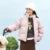 Down Jacket Men Winter New Contrast Color Texture Printing Couple Puffer Coat Thick Outerwear Trendy Down Jacket