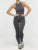 Mono deportivo negro liso sin mangas ajustado sexy para mujer, cuello redondo, gris, básico, informal, de verano