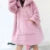 Abrigo largo de piel sintética de marca de lujo de moda para mujer, chaqueta cálida con bolsillos grandes y capucha con cremallera, abrigos de felpa de piel de conejo sintética