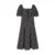Dress Women Texture Chiffon Floral Romantic Temperament Square Neck Tea Break Dress