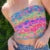 Chaleco bandeau bohemio de verano, bonitos conjuntos de senderismo, estilo preppy, para chica fitness, tops de tubo sin tirantes, tops cortos con hombros descubiertos y estampado gráfico