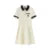 Vestidos de mujer, vestido polo bordado, elegante vestido de verano, recién llegado, vestidos florales con bloques de color para mujer