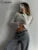 Camisetas clásicas salvajes para mujer, tendencia de otoño, nuevas camisetas ajustadas con cuello redondo y manga larga lisas, camisetas básicas de calle para mujer, nuevas camisetas diarias