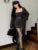 Conjunto de falda de punto de 3 piezas para mujer, cárdigan largo liso sin tirantes, minifalda Y2K, prenda de punto elegante coreana, otoño e invierno, nuevo