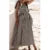 Summer Striped Dress Women Vacation Clothes Square Collar Sleeveless A Line Long Dresses with Pockets Beach Dresses