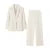Elegant Blazer Pants Set Solid Loose Lapel Single-breasted Coat Wide Leg Trousers Sets Fall Office New in Matching Suits