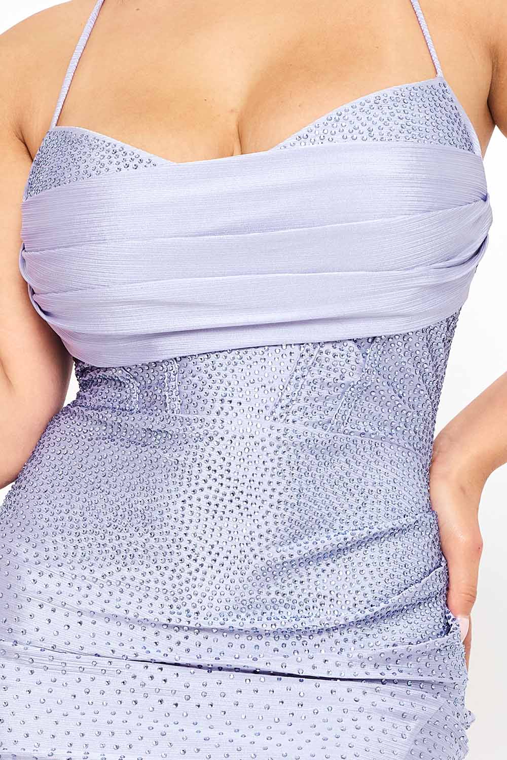 Symphony Dress - Rhinestone Mermaid Maxi Dress