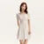 Ruffled Hem Chiffon Mini Skirt Women Floral Print Short Dress New Square Neck Waist-drawing Romantic Dress