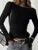 Camiseta interior de retazos de moda para mujer, top de cintura alta, liso, ajustado, informal, irregular, fruncido, ropa de calle para mujer, camiseta para viajar al trabajo