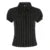 Black White Striped Button Tee Shirt Y2K Women Casual Puff Sleeve Fitted Crop Top Casual Retro Turndown Collar Tops