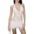 Vestido de encaje para mujer, ropa coqueta, color sólido, cuello en V, sin mangas, espalda descubierta, dobladillo con volantes, vestido ajustado, vestidos de fiesta Y2K