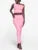 Off-shoulder Vest 2-piece Skirt Suit Women’s Summer Solid Color Slim Sleeveless Slit Long Skirt Suit Women’s 2-piece Suit