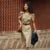 Vestido de verano para mujer, con escote cuadrado y abertura, estilo utilitario lavado con sal y aires vintage.