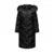 Chaqueta de plumón para mujer, larga, desmontable, con cuello de piel de zorro y capucha, nueva chaqueta de plumón de ganso térmica impermeable de invierno.