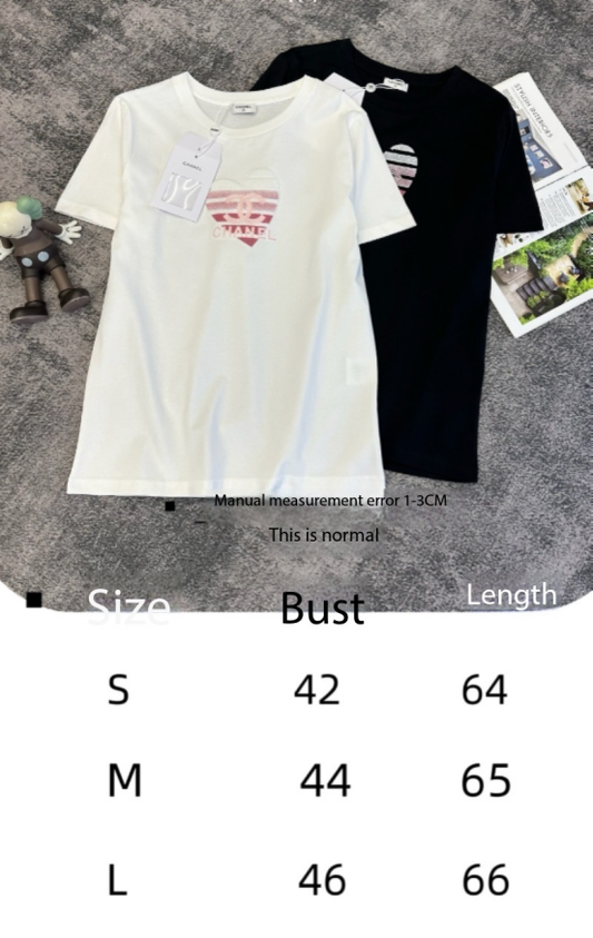 CC SS26 Heart Logo T-shirt Cotton 350629