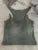 New Invisible Strap Tank Top For Women Knit Ribbed Sleeveless Basic T-Shirt Cropped Corset Bustier Tops With Open Shoulder
