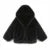 Abrigo de piel sintética con capucha y alas de murciélago icónico de la marca de pasarela para mujer, elegante abrigo de invierno Hailey Bieber, chaqueta de piel de zorro