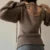 Suéteres de punto con espalda descubierta y lazo para mujer, jersey de manga larga con cuello barco, moda coreana, jerséis vintage Y2K, camiseta de otoño