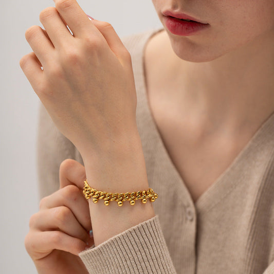 Serena Gold Charm Bracelet