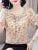 Women Spring Summer Style Chiffon Blouses Shirts Lady Casual Short Flare Sleeve Bow Tie Collar Chiffon Blusas Tops DF4116
