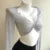 Cárdigans elegantes y sexys de moda para mujer, de color liso, transparentes, de manga larga, de malla, estilo vintage, con cordones, estilo urbano, cárdigans cortos.