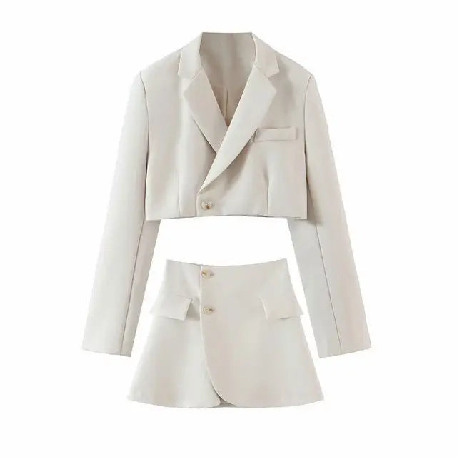 High Waist Skirt Suits Women Suit For Womens Female Blazer Sets With Skirt 2025 Autumn Winter Fashion Skirts Woman New