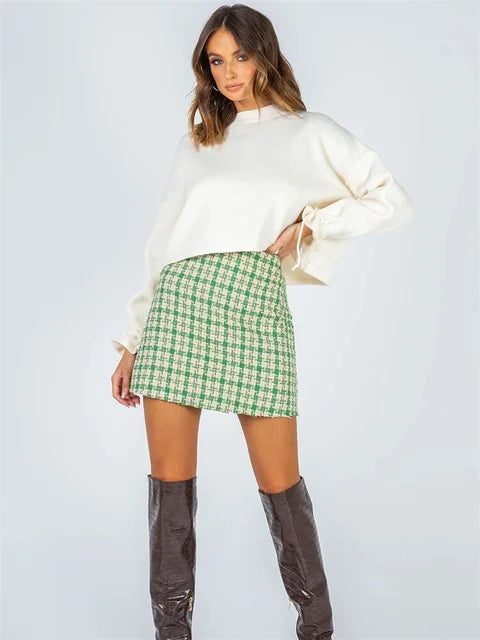 Patchwork Printed Vintage Y2k Skirt For Women Summer Contrast Casual High Street Fashion Skirt Female Club Sexy Y2k Skirt
