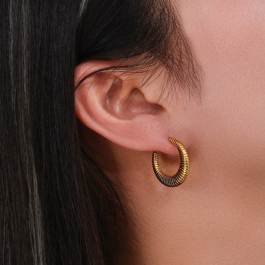 Vera Spiral Hoop Earrings