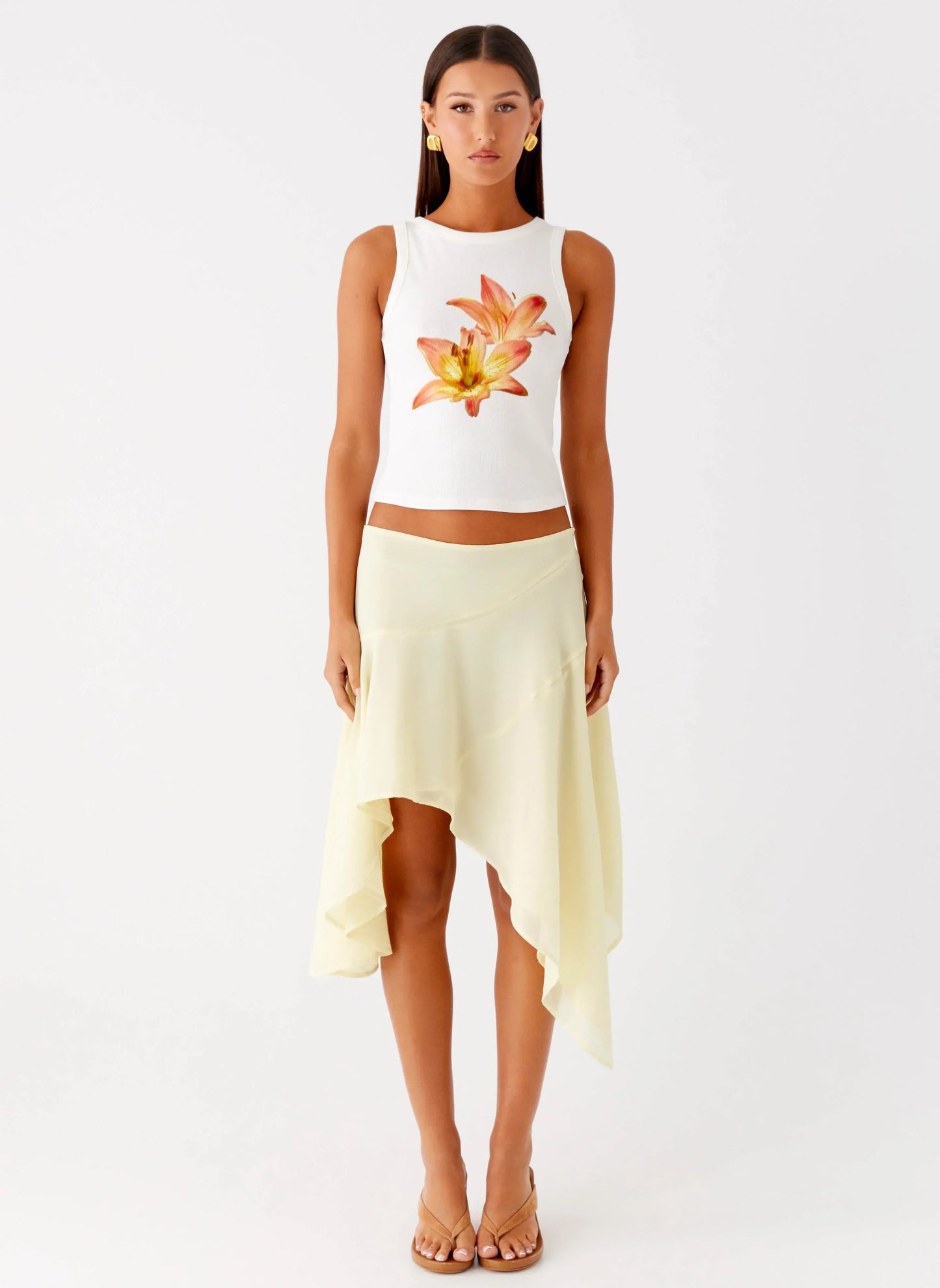 Carmela Tank Top - White