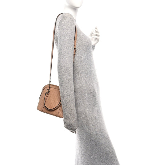 Soft Microguccissima Mini Dome Bag Camelia