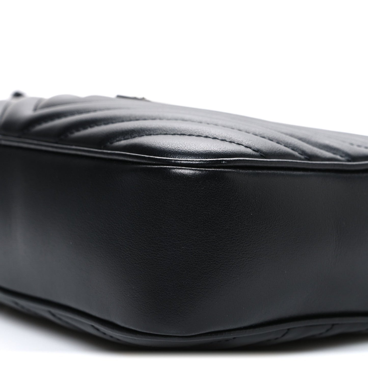 Calfskin Matelasse Monogram Lou Camera Bag Black