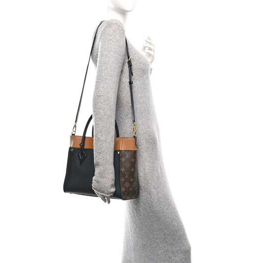 Calfskin Monogram On My Side MM Black