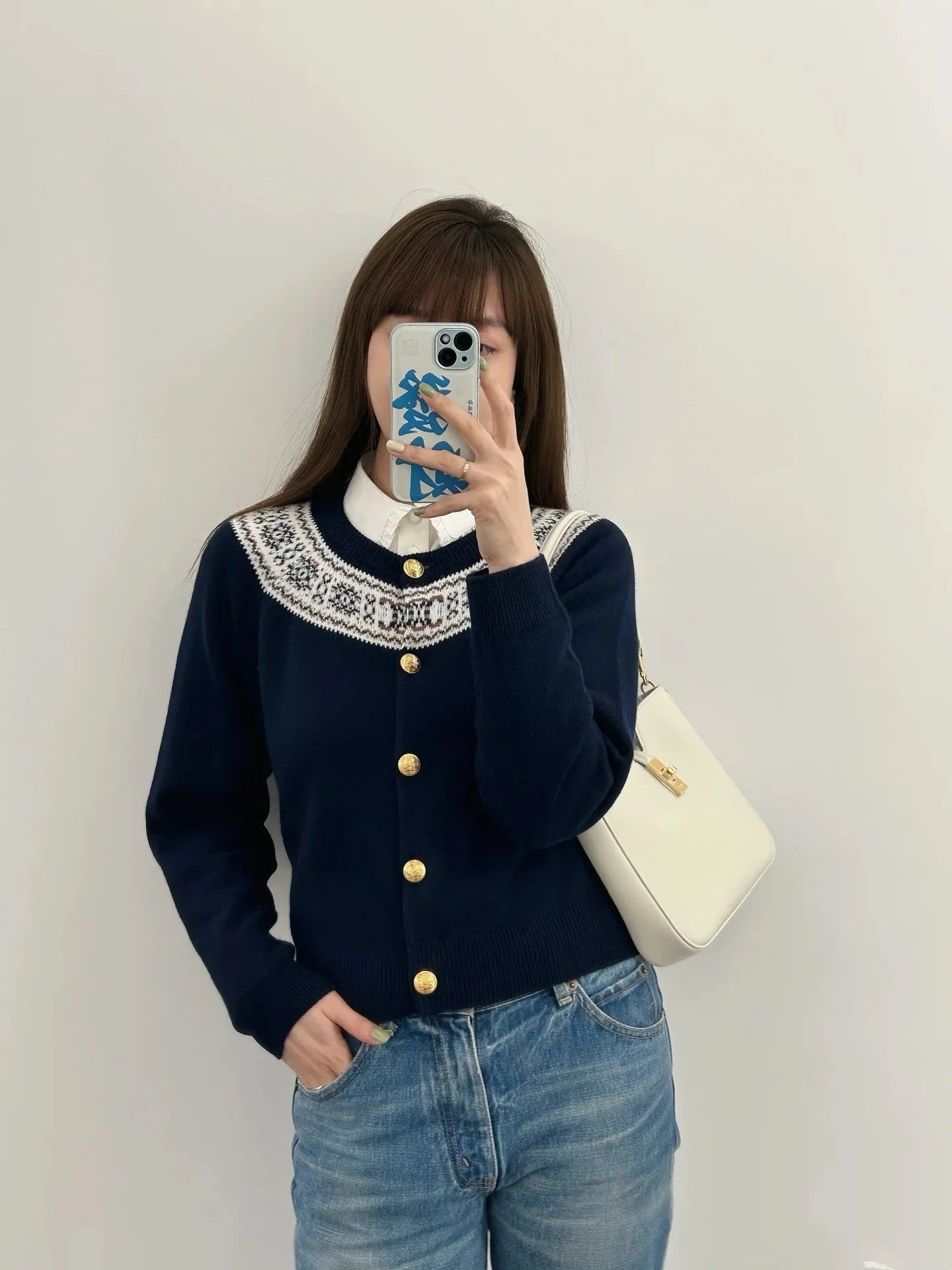 CELINE 25S ROUND-NECK CROCHET SWEATER 0058