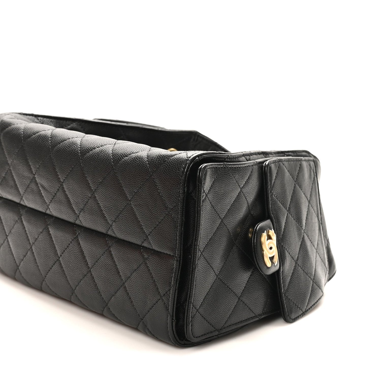 Caviar Quilted Small Chanel 25 Handbag Black