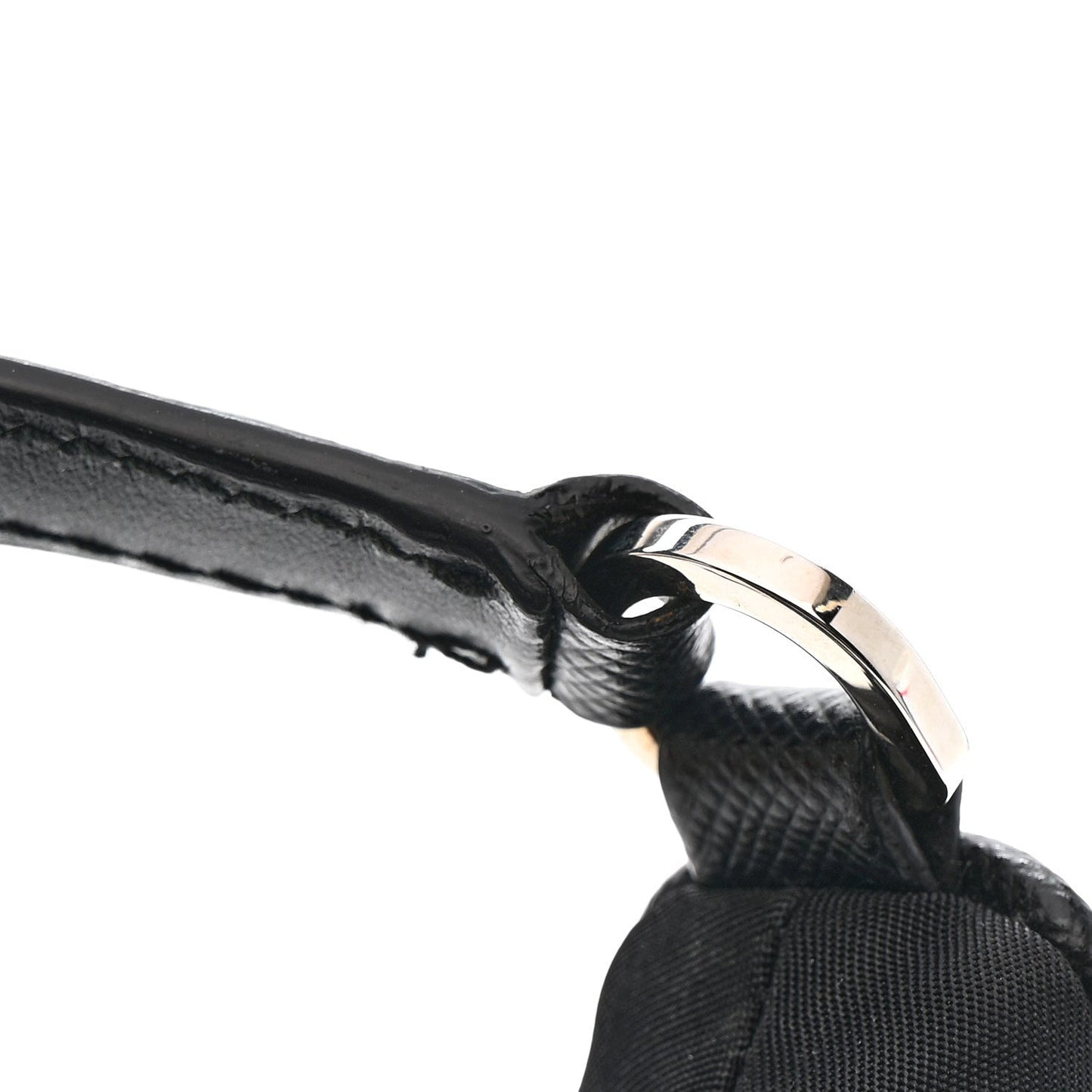 Tessuto Nylon Saffiano Mini Re-Edition 2005 Bag Black