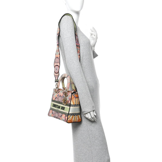 Canvas Embroidered In Lights Medium Lady D-Lite Multicolor
