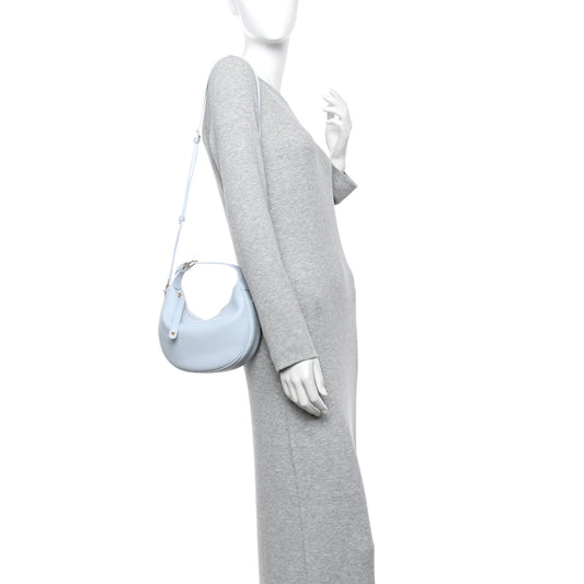 Supple Grained Calfskin Teen Lulu Shoulder Bag Glacier
