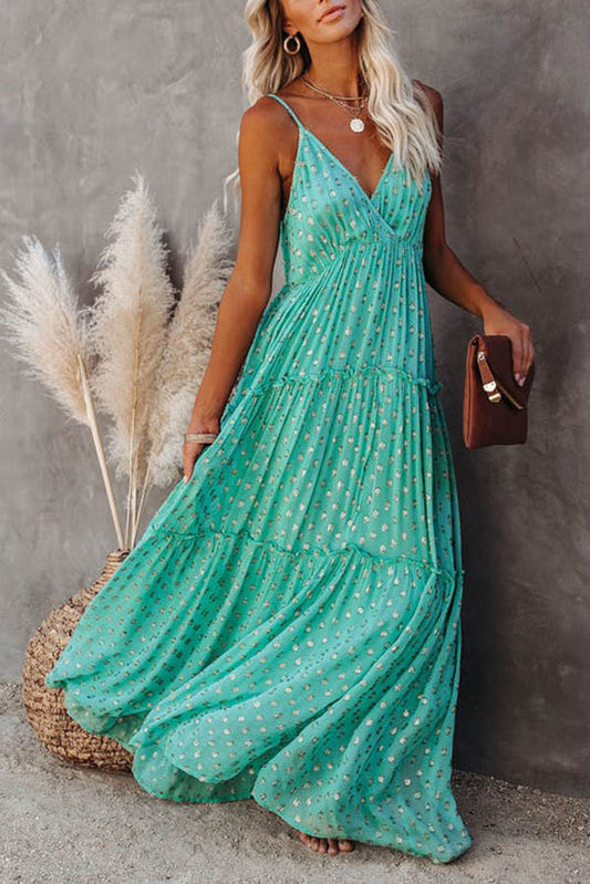 Vestido largo escalonado ajustable