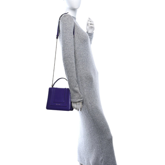 Calfskin Serpenti Forever Top Handle Purple