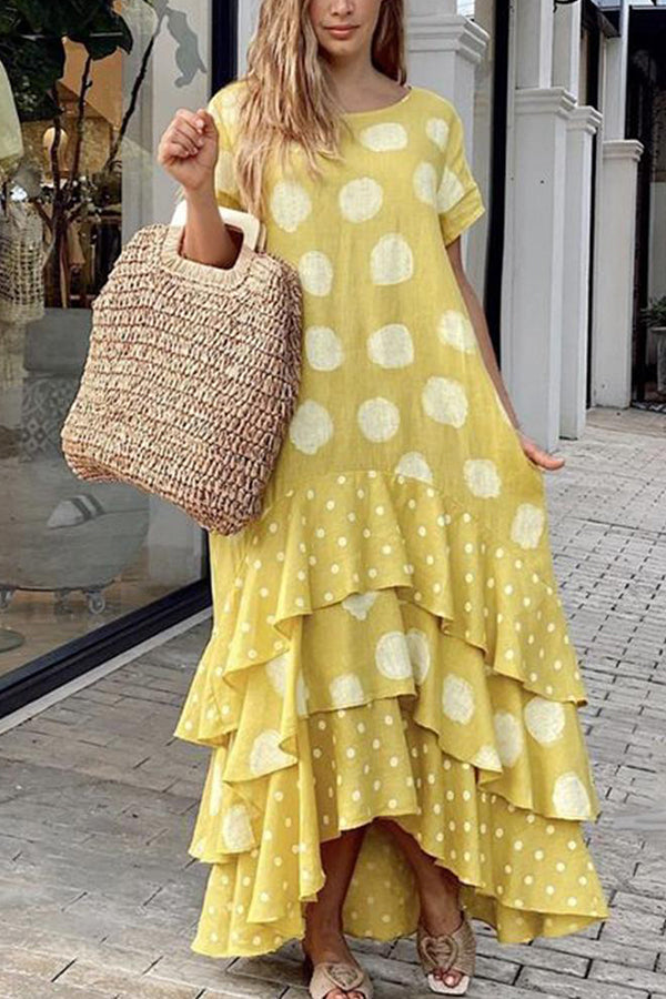 Vestido casual largo estilo pop