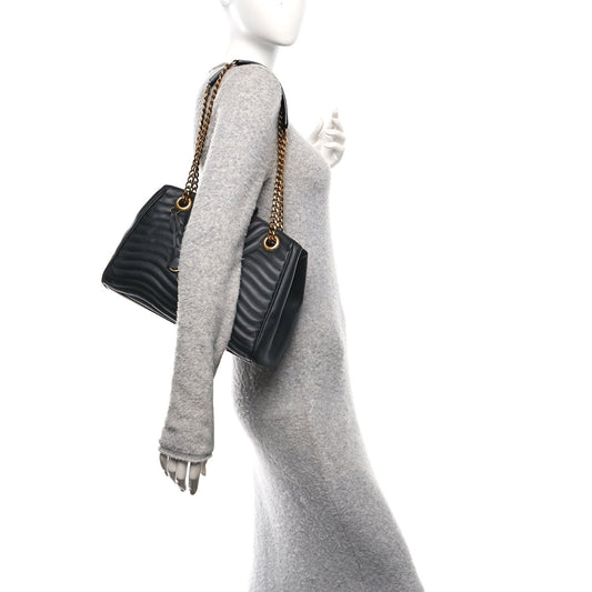 Calfskin New Wave Chain Tote Black