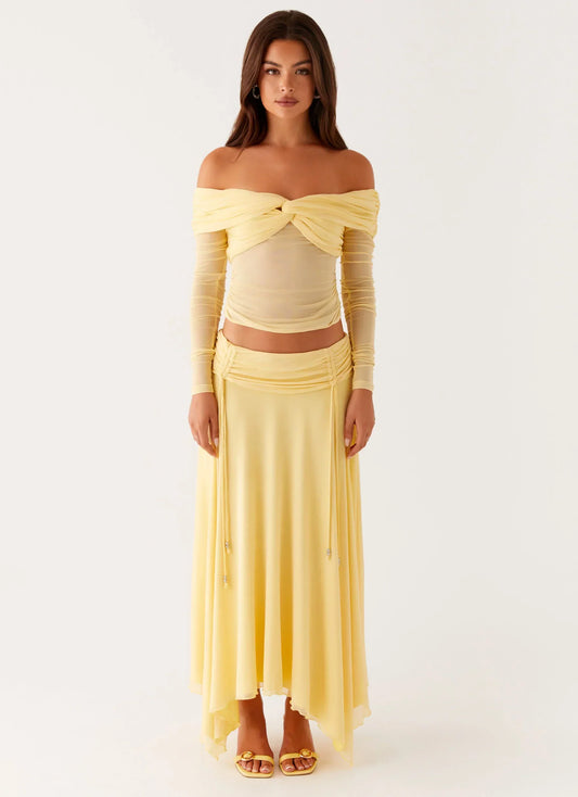 Amryn Long Sleeve Top - Yellow