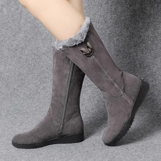 Elegant Suede Flat Ankle Boots with Zipper and for Women | Great for Casual Days