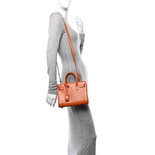 Calfskin Nano Sac De Jour Orange