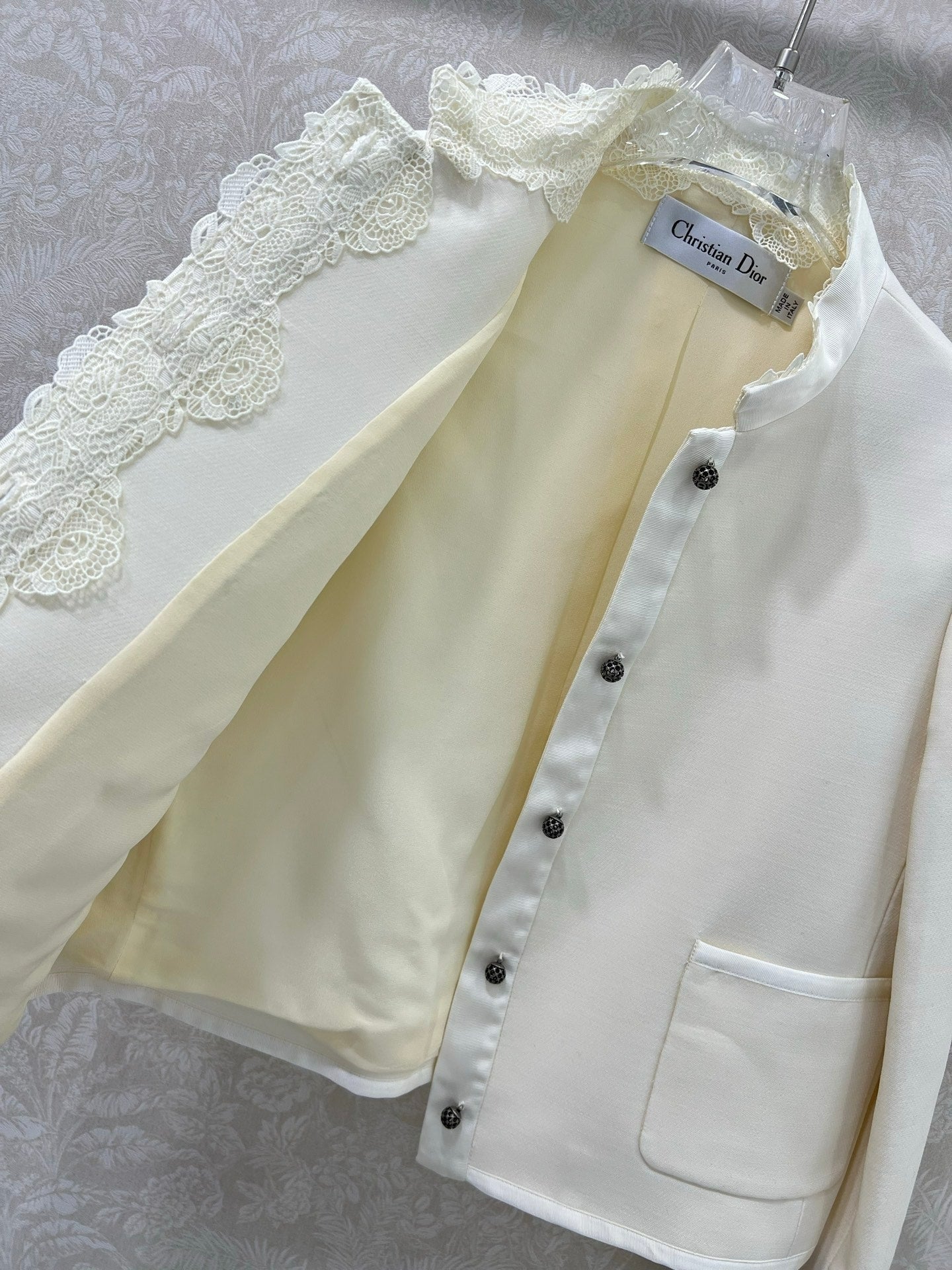 DIOR 25S SILK-BLEND KNIT JACKET STYLE 173