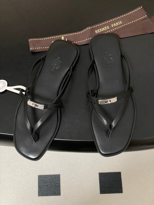 HM Miss Sandal Black in Calfskin 593826