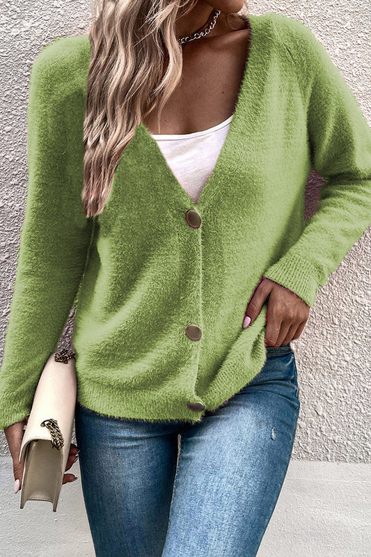 Chaqueta tipo cárdigan con botones sencillos
