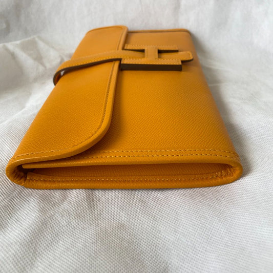 Hermes Jaune Epsom Leather Elan Jige 29 Clutch